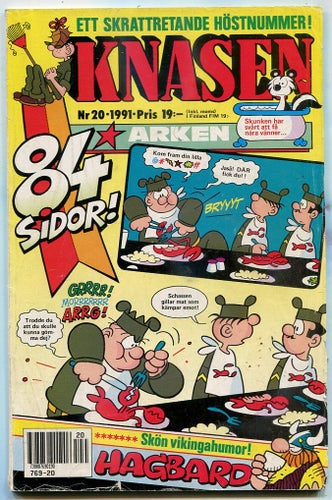 Knasen 1991 nr 20 Hagbard, Rödöga, Arken, BC, Kvast-Hilda