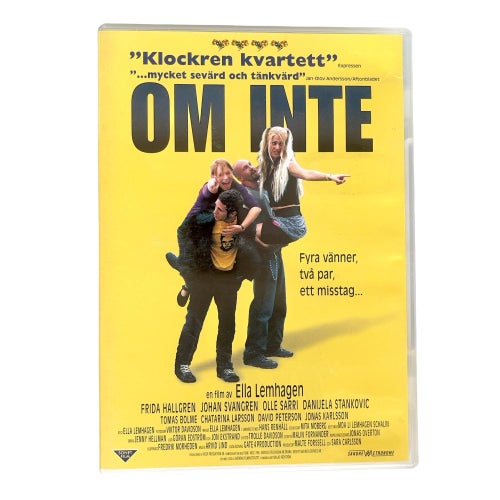 Om Inte - DVD 2001 - Svensk drama komedi av Ella Lemhagen