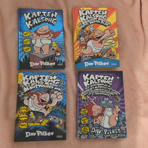 Kapten kalsong, 4 böcker
