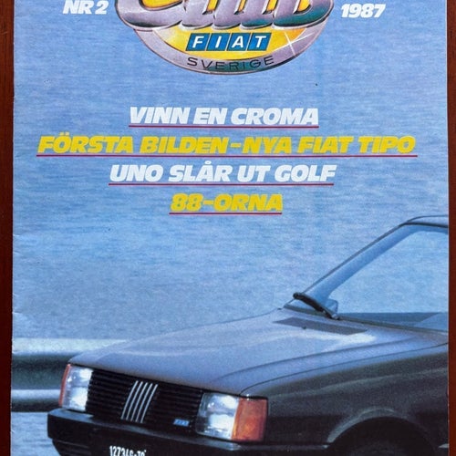 Fiat Automobile Club Sverige Tidning Nr 2 1987