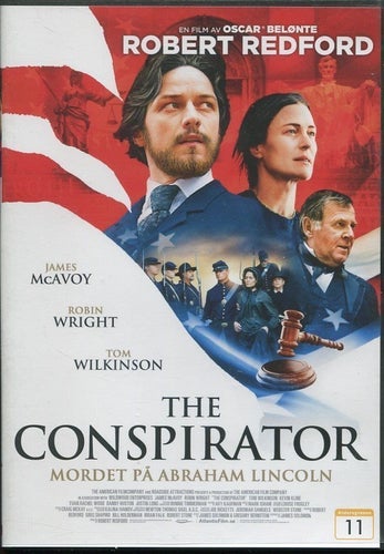 THE CONSPIRATOR - MORDET PÅ ABRAHAM LINCOLN - JAMES MCAVOY - DVD.
