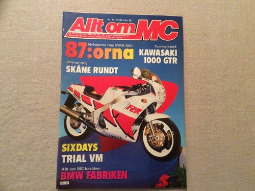 Allt Om Mc Nr 10-11 1986 BMW Fabrik i Berlin,TRAIL VM i Hudiksvall,IKUZAWA TH1R
