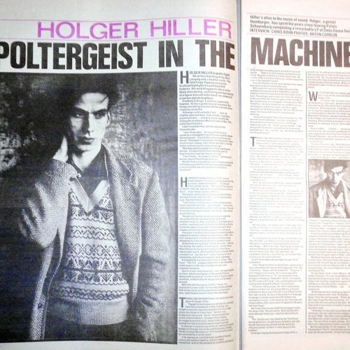 HOLGER HILLER - POLTERGEIST IN THE MACHINE, TIDNINGSARTIKEL 1984