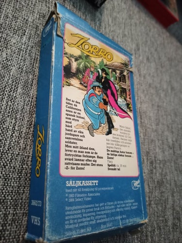 Zorro VHS - Select video Pappfodral