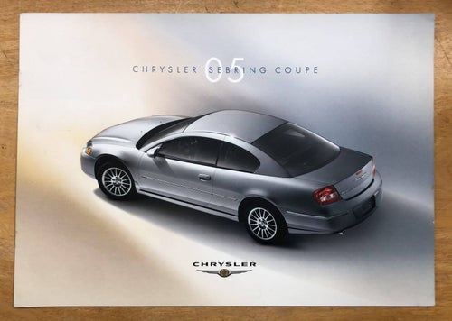 Försäljningsbroschyr Chrysler Sebring Coupe 2005