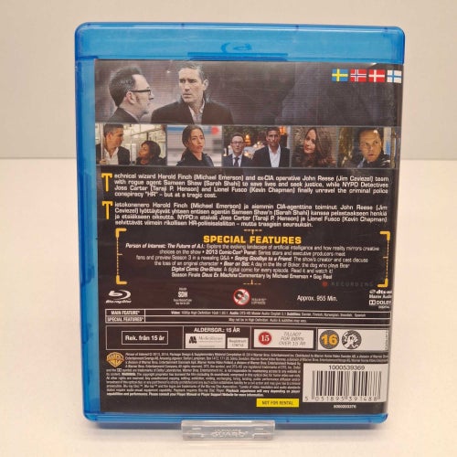 Person of Intrest Säsong 3 - Blu-ray film, Svensk text, Fint skick