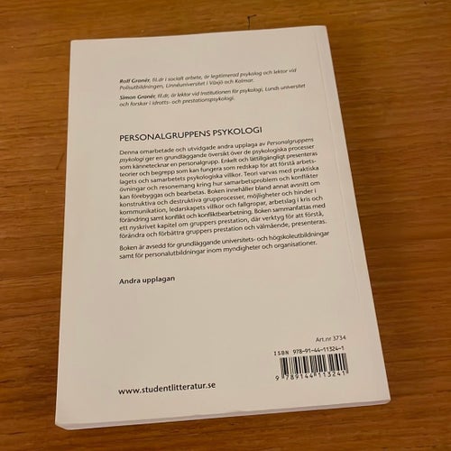 Personal-, gruppens psykologi av Rolf Granér och Simon Granér