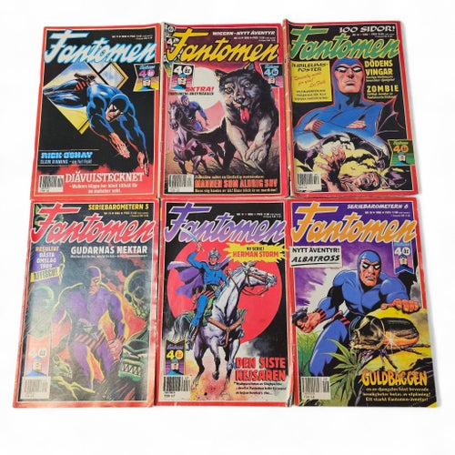 Fantomen Serietidningar - 12 st 1990-1991