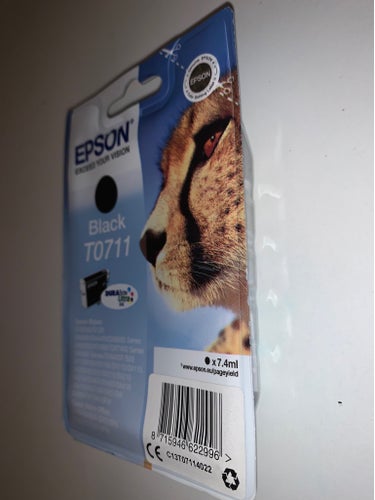 Epson T0711 original bläckpatron DuraBrite Ultra T071 Black/Svart (NYTT)
