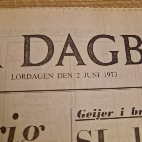 Svenska Dagbladet 2 juni 1973