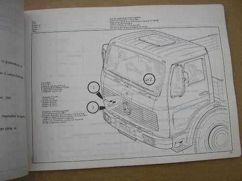 Reservdelskatalog MERCEDES - BENZ Lastbil Type 381 Hytt