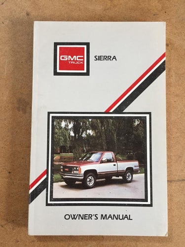 1988 GMC Sierra Owner's Manual