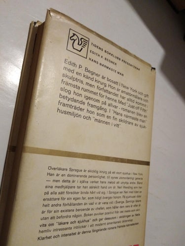 Hans närmaste man - Edit P. Begner. bok, inbunden Very Fine