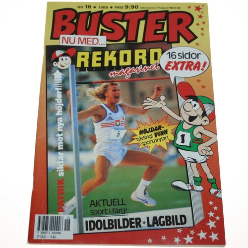 Buster - 1989 - NR 16 - Rekordmagasinet, IFK Göteborg, Patrik Sjöberg
