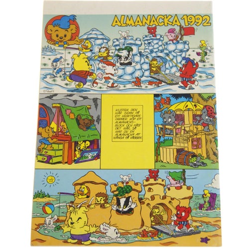 Bamse - 1992 - NR 1 - Bilaga: Klistermärken