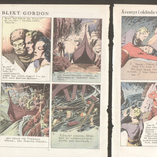 Serieklipp Blixt Gordon ur LL av Raymond 1939 komplett