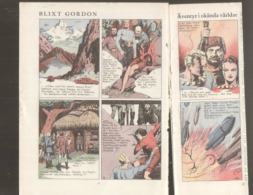 Serieklipp Blixt Gordon ur LL av Raymond 1939 komplett