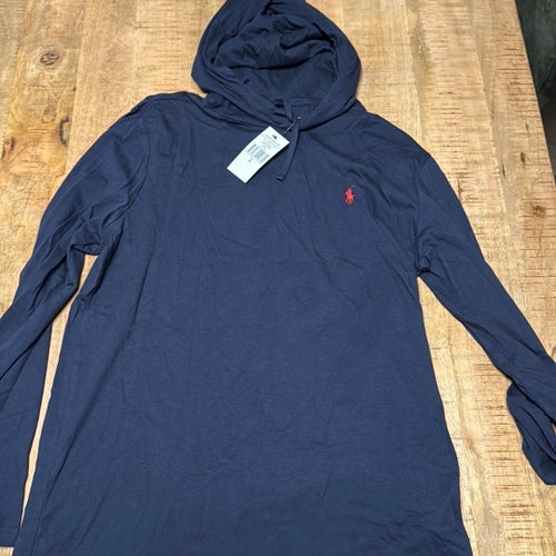 Polo Ralph Lauren mörkblå huvtröja, storlek M