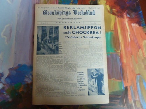 GRÖNKÖPINGS , 1963 MARS 7, TIDNING