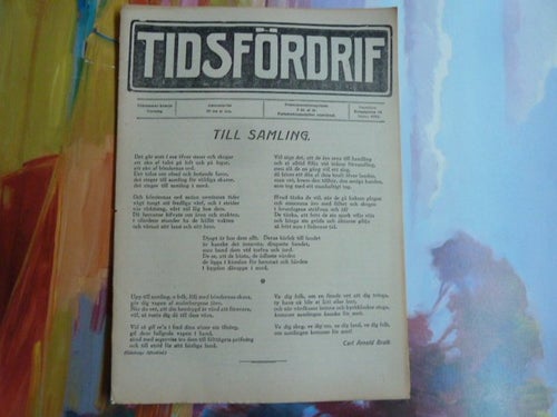 TIDSFÖRDRIF, 1914, TILL SAMLING, TIDNING