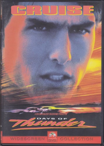 DVD / Days Of Thunder / Tom Cruise, Nicole Kidman, Robert Duvall / Nära nyskick