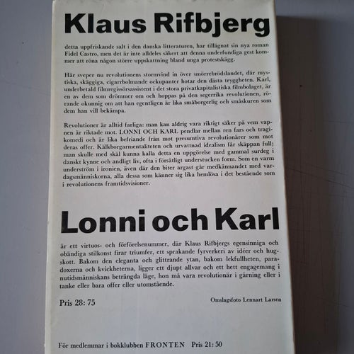 Klaus Rifbjerg: Lonni och Karl