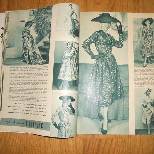 Femina nr23 1955 Margit Carlqvist, mode & hem,
