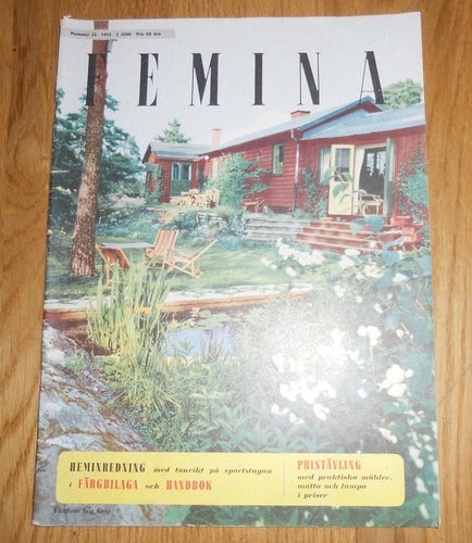 Femina nr23 1955 Margit Carlqvist, mode & hem,