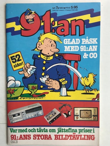 91:an - 1983: 7 VF med klisterark