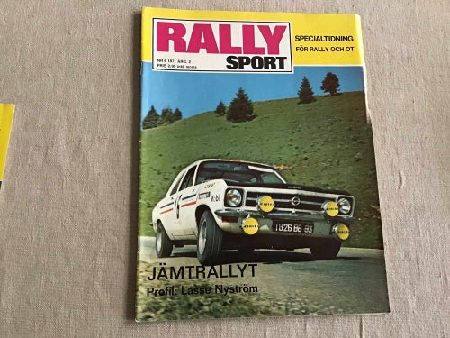 RALLY SPORT NR 8 1971 JÄMTRALLYT,MARBONATTA,NATTKRÖKEN,KNALLEDANSEN I BORÅS