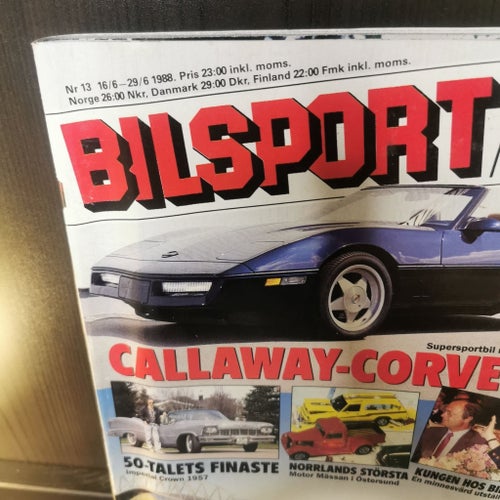 Bilsport 13, 1988