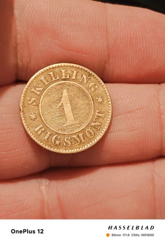 1 Skilling Riksmont 1860, Fredrik VII,Brons