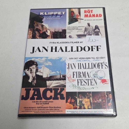 Fyra klassiska filmer av Jan Halldoff, Jack, Klippet, Rötmånad, Firmafesten DVD