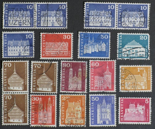 Schweiz 1960-68 OBS kvalitet enligt bild läs mer nedan