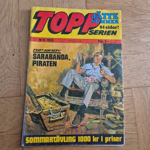 Topp Jättenummer Nr 9 - 1970 Rip Kirby Sarabanda, Piraten