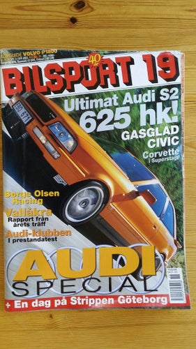Bilsport nr 19 2002: Volvo P1800 köpguide, Audi-special, Corvette Lingenfelter