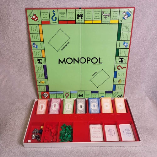 Monopol Det Klassiska Affärsspelet Metallpjäser Sällskapsspel Brädspel Parker