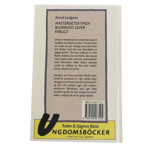 Astrid Lindgren - Mästerdetektiven Blomkvist lever farligt