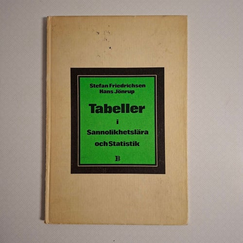 Tabeller i sannolikhetslära och Statistik