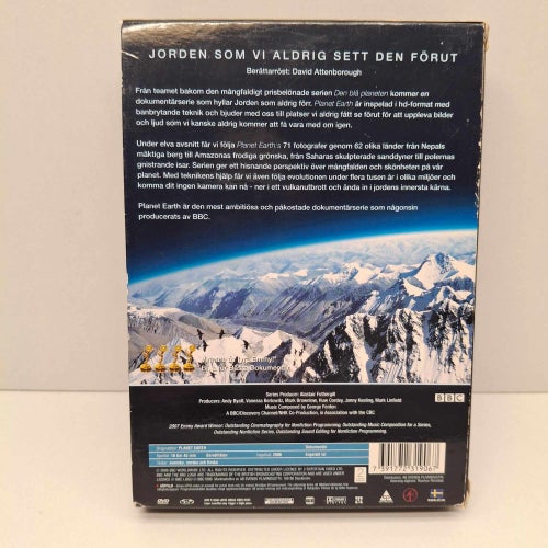 Planet Earth Hela serien 5 diskar - Region 2, DVD-box, Svensk text, Fint skick