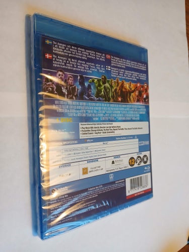 Blu-ray: Avengers Infinity War - Inplastad