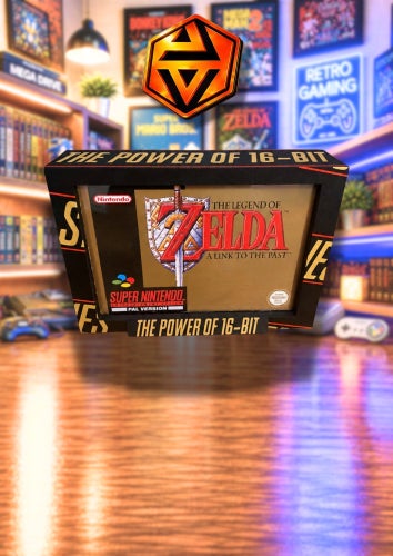 Super Nintendo (snygg till Zelda) display box, skyddsbox medföljer!