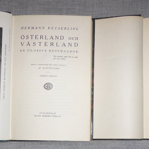 Keyserling - Österland och Västerland del I-II