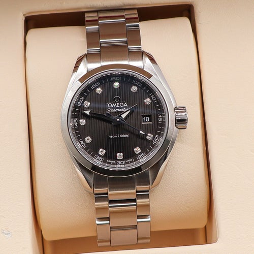Omega Seamaster Aqua Terra 150M | 30 mm | Diamant-urtavla | 2016 | Full set