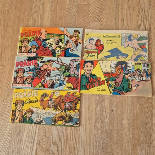 Prärieserier, Kongo Jim och Vilda Västern 1956-1963.