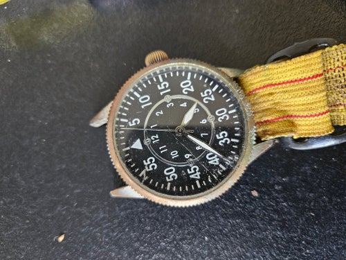Vintage pilotklocka