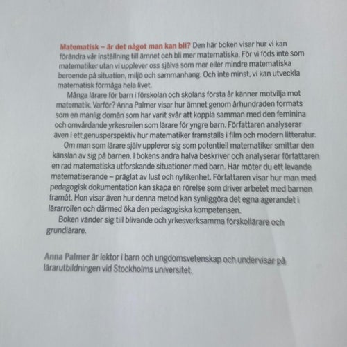 Hur blir man matematisk? av Anna Palmer