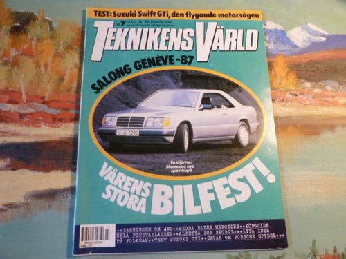 TEKNIKENS VÄRLD, 19/03 1987, NR 7,