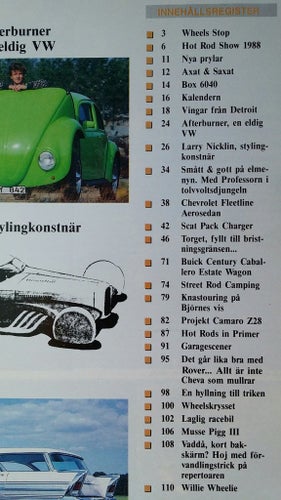Wheels nr 4 1988: Chevrolet Fleetline Areosedan 1948, Dodge Charger 500 1971