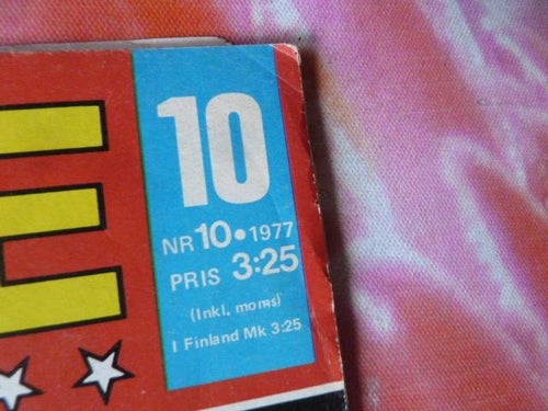 SERIEMAGASINET, NR 10-1977, TIDNING